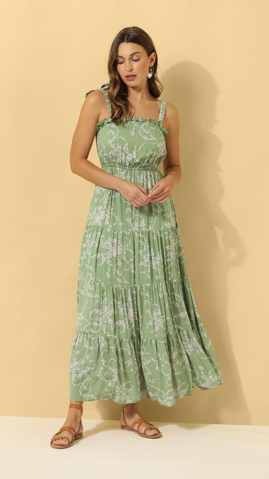green emerald velvet dress Robyn Floral Mini Dress main image 1