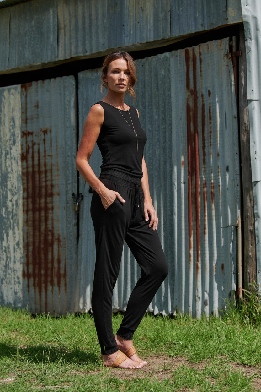 Tyler 100% Bamboo Pants ~ Black