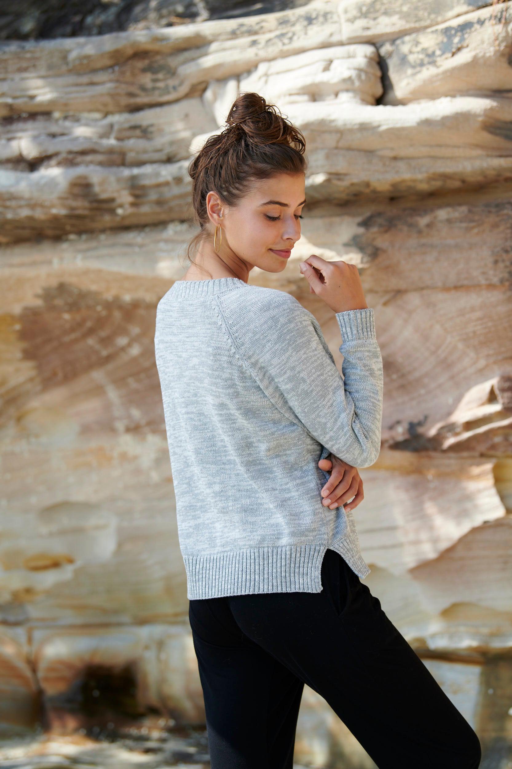 Lola 100% Cotton Knit Sweater ~ 3 colours available-Knit-Harla