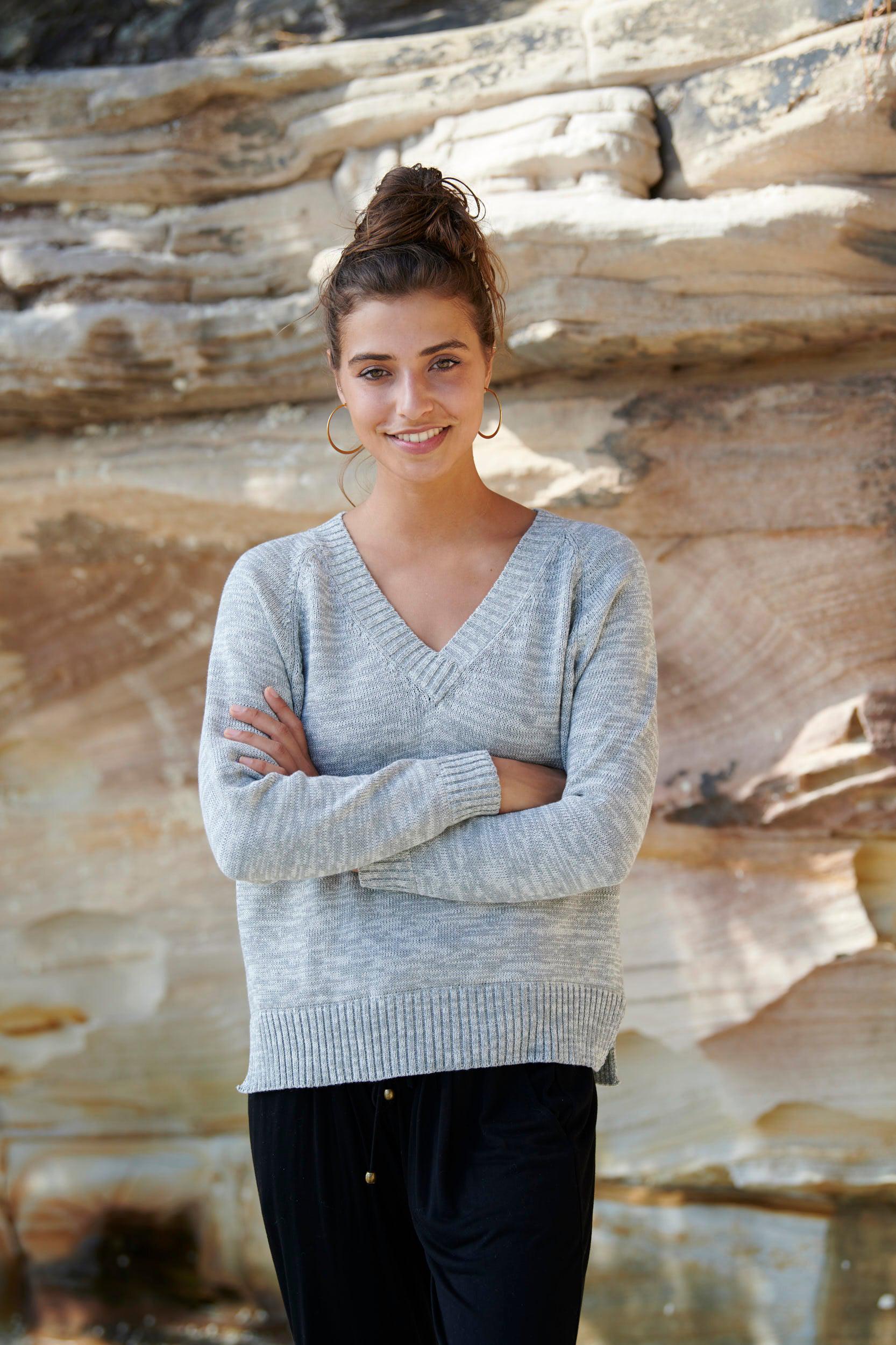 Lola 100% Cotton Knit Sweater ~ 3 colours available-Knit-Harla
