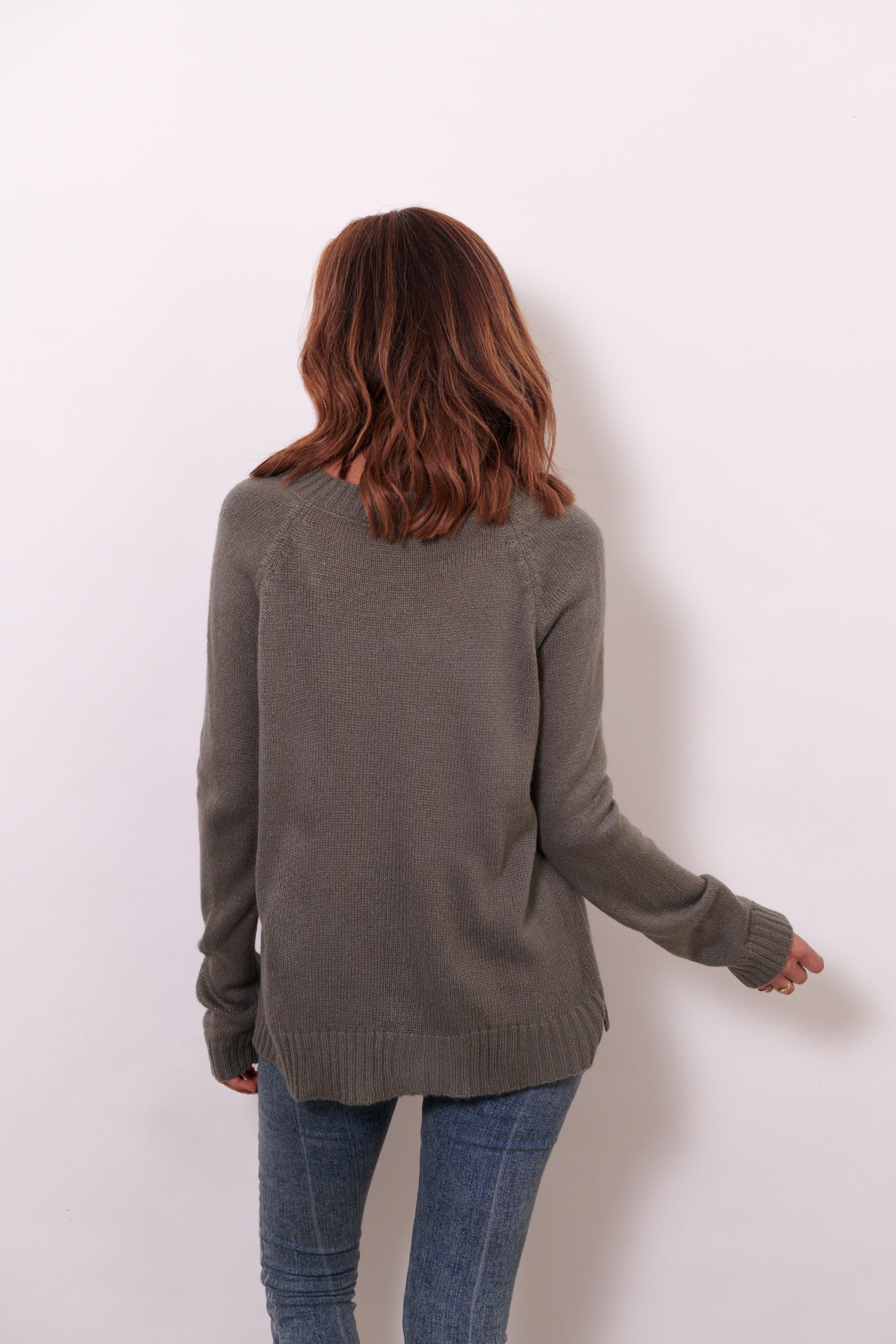 Lola Knit Sweater ~ Charcoal-Knit-Harla