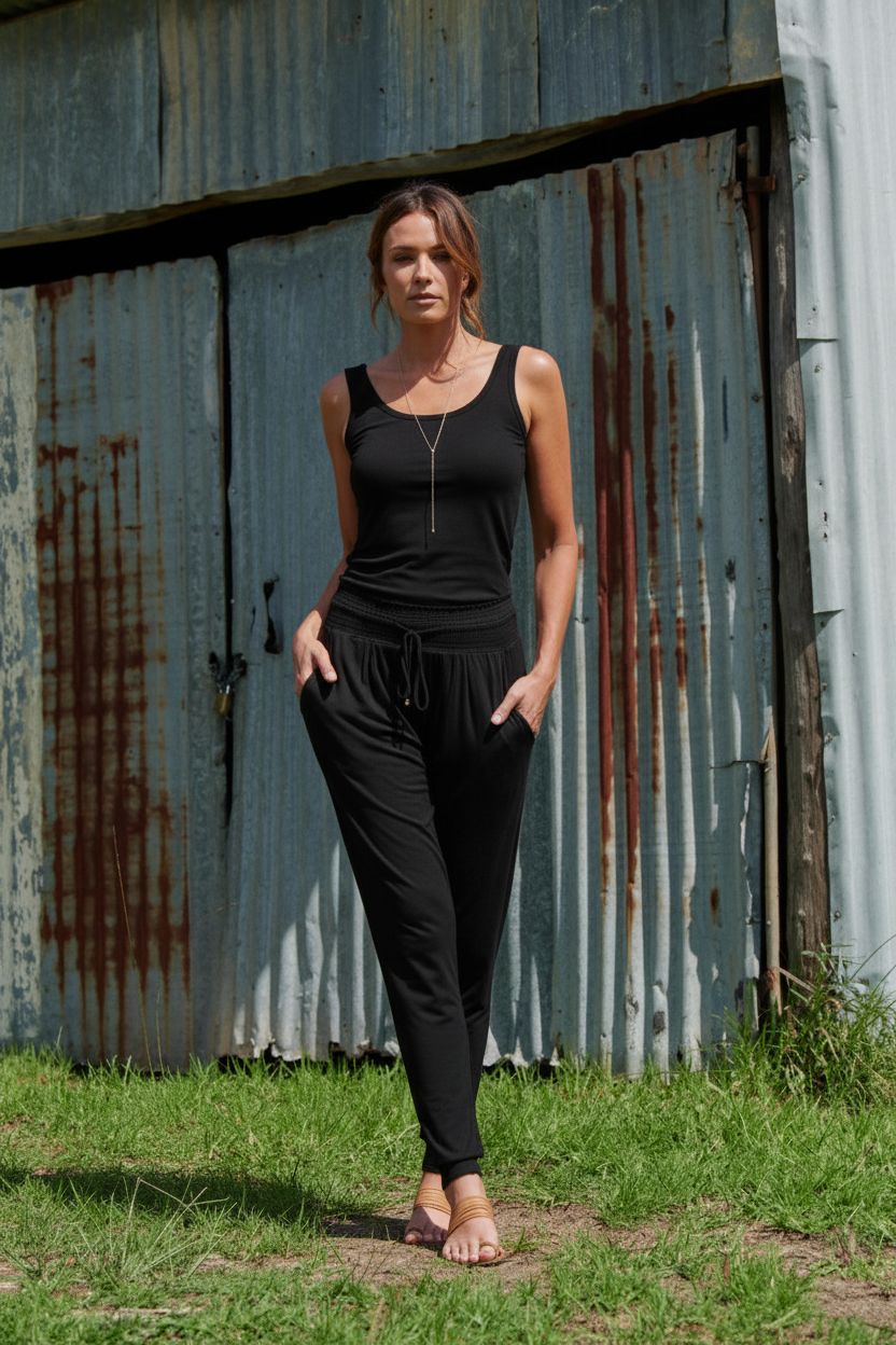 Tyler 100% Bamboo Pants ~ Black
