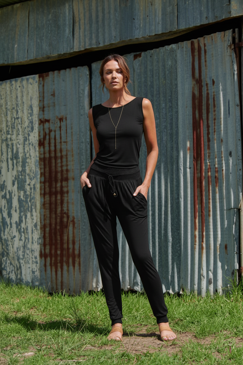 Tyler 100% Bamboo Pants ~ Black