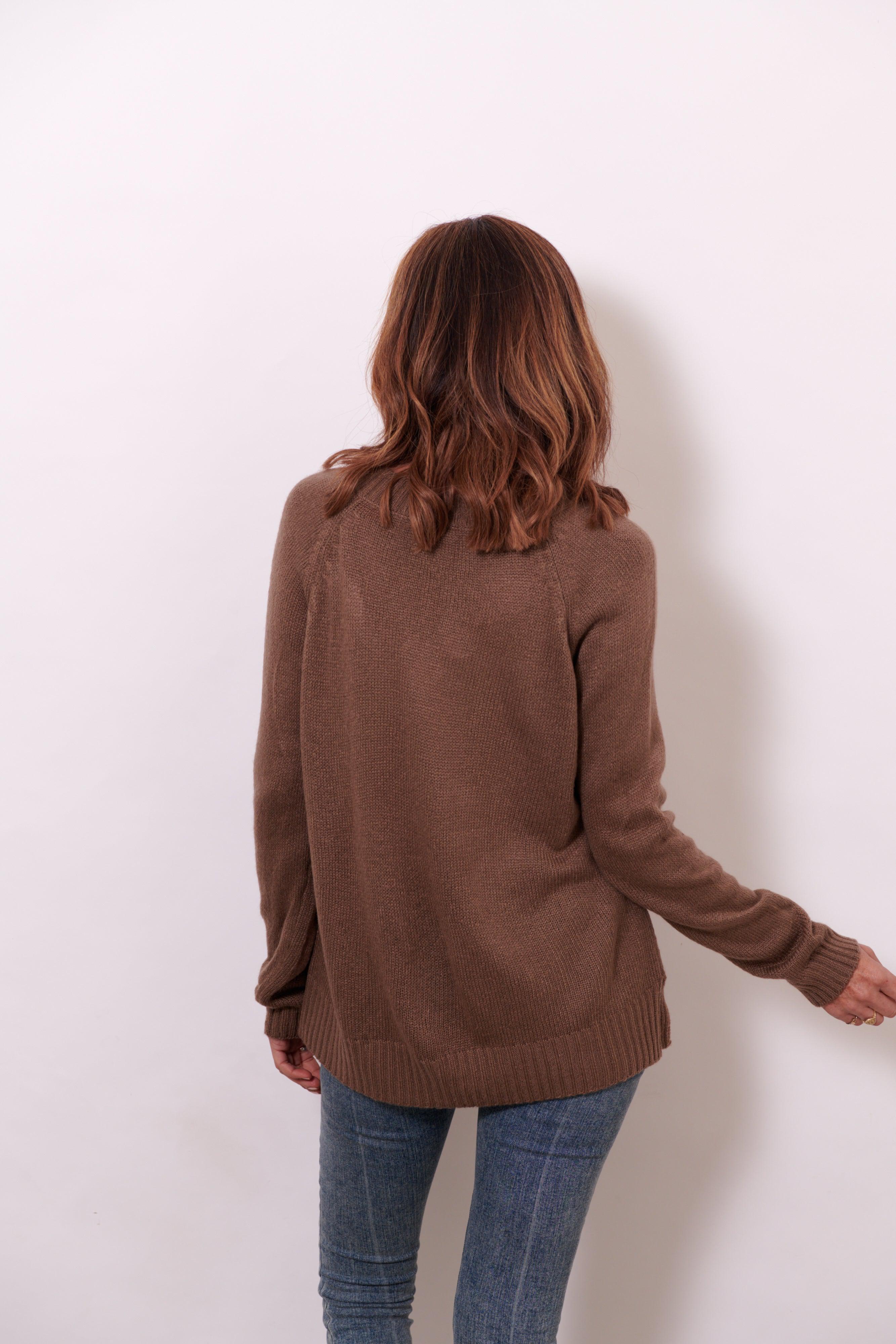 Lola Knit Sweater ~ Mocha-Knit-Harla